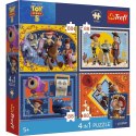 Trefl: Puzzle 4x88el. - Premium Plus Kids - Czas zabawek