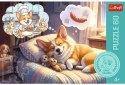 Trefl: Puzzle 60el. - Corgi w krainie snów