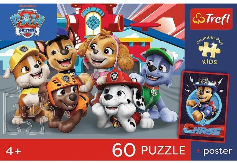 Trefl: Puzzle 60el. - Premium Plus Kids - Psie popołudnie