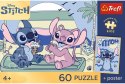 Trefl: Puzzle 60el. - Premium Plus Kids - Zabawa ze Stitchem