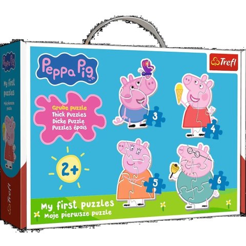 Trefl: Puzzle Baby Classic - Mała świnka wśród przyjaciół