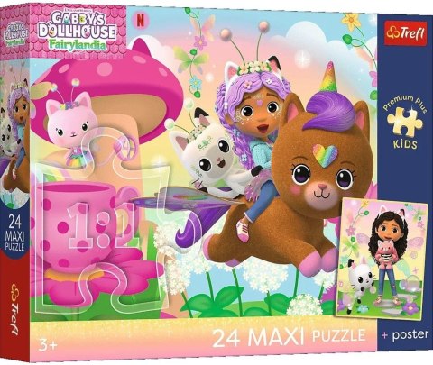 Trefl: Puzzle maxi 24el. - Premium Plus Kids - Gabby na ratunek