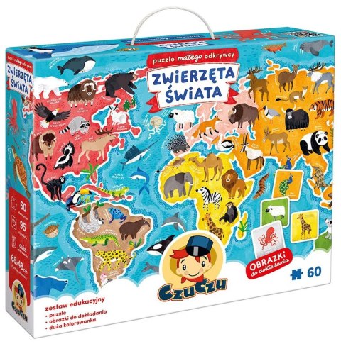 CzuCzu - Puzzle Małego odkrywcy Zwierzęta świata