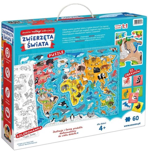 CzuCzu - Puzzle Małego odkrywcy Zwierzęta świata