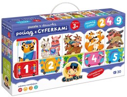 CzuCzu - Puzzle z dziurką Pociąg z cyferkami