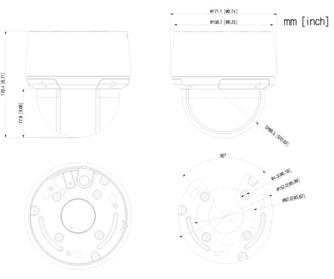 KAMERA IP SZYBKOOBROTOWA SD4A425DB-HNY-R WizSense - 4 Mpx 5 ... 125 mm DAHUA