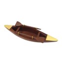 Model Łódka Dekoracyjna Drewniana 25cm - Ozdoba na biurko - 717013