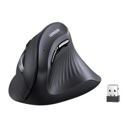 Mysz pionowa UGREEN MU008 BT 2.4G (czarna)