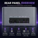 Qoltec Stacja dokująca 2w1 HDD SSD | SATA | M.2 NVMe | Klonowanie | USB-C 3.2 Gen 2 | 10Gb/s | 28TB | Aluminium