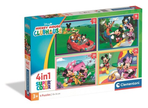 Clementoni: Puzzle 4w1 - Mickey Mouse Clubhouse