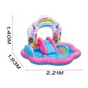 Dmuchany plac zabaw dla dzieci do ogrodu zjeżdżalnia Pricess Disney 221 x 193 x140 cm Bestway 53175