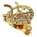 Elegancki Kompas Mosiężny Zegar Słoneczny Vintage - SD14K