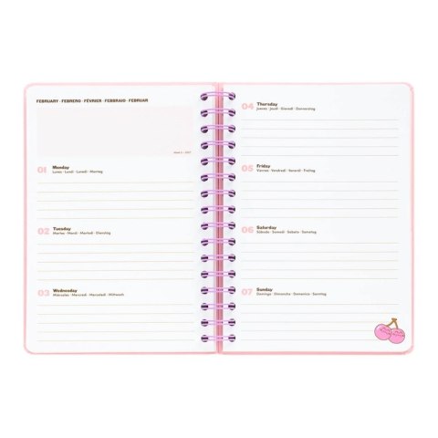 Pusheen - Kalendarz / Planner tygodniowy A5 z kolekcji Fruits 2026/2027