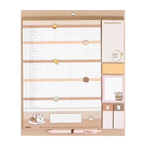 Pusheen - Magnetyczny Kalendarz / Planner miesięczny 2026/2027 (30 x 34 cm)