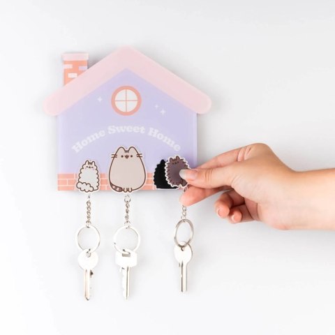 Pusheen - Wieszak na klucze z brelokami na magnes