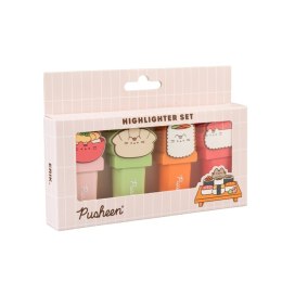 Pusheen - Zestaw zakreślaczy 4 kolory z topperem 3D Sushi Roll