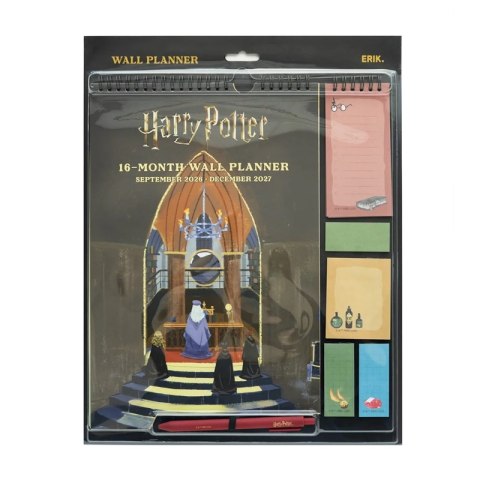 Harry Potter - Kalendarz ścienny / Planner miesięczny 2026/2027 (30 x 34 cm)