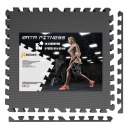 Mata ochronna fitness czarna 18 elementów