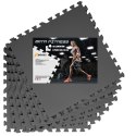 Mata ochronna fitness czarna 18 elementów