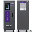 Qoltec Trójfazowy stabilizator napięcia AVR MULTIPROTECTION | 20kVA | Dokładność ± 3% | Serwomotor 3F | LCD | Expert Line