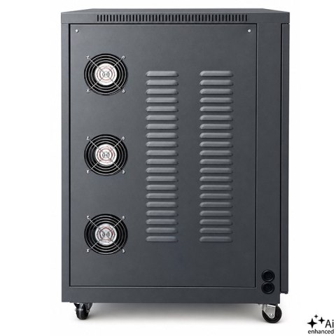Qoltec Trójfazowy stabilizator napięcia AVR MULTIPROTECTION | 30kVA | Dokładność ± 3% | Serwomotor 3F | LCD | Expert Line