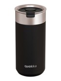 Quokka Boost Coffee Tumbler - Kubek termiczny ze stali nierdzewnej z zaparzaczem 400 ml (Carbon Black)