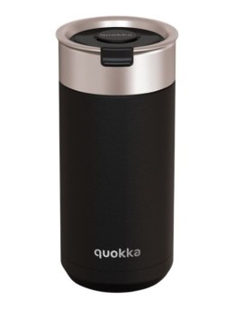 Quokka Boost Coffee Tumbler - Kubek termiczny ze stali nierdzewnej z zaparzaczem 400 ml (Carbon Black)