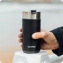 Quokka Boost Coffee Tumbler - Kubek termiczny ze stali nierdzewnej z zaparzaczem 400 ml (Carbon Black)