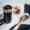 Quokka Boost Coffee Tumbler - Kubek termiczny ze stali nierdzewnej z zaparzaczem 400 ml (Carbon Black)
