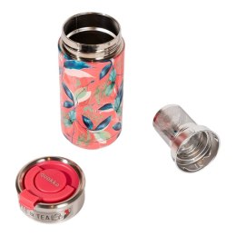 Quokka Boost Coffee Tumbler - Kubek termiczny ze stali nierdzewnej z zaparzaczem 400 ml (Exotic Pink)