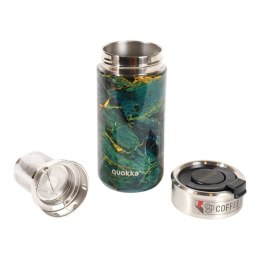 Quokka Boost Coffee Tumbler - Kubek termiczny ze stali nierdzewnej z zaparzaczem 400 ml (Greenstone)