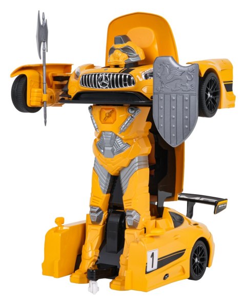 Autko/Robot 2w1 R/C 1:14 Mercedes-AMG GT3 Żółty RASTAR
