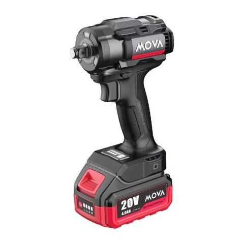 Klucz udarowy bezszczotkowy MOVA PW380K 20V 380Nm 1/2" (bateria i ładowarka w zestawie)
