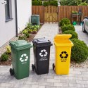 Komplet pojemników na odpady śmietnik 120l zielony, żółty, czarny
