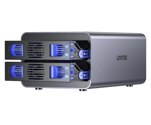 OBUDOWA DO DYSKÓW S1308A01-EU 2 X SATA 2.5 / 3.5 " 40 TB - 5 Gbps UNITEK