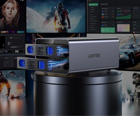 OBUDOWA RAID DO DYSKÓW S1308B01-EU 2 X SATA 2.5 / 3.5 " 40 TB - 5 Gbps UNITEK