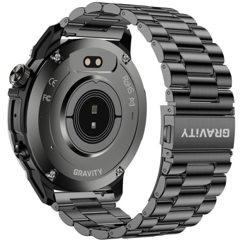 SMARTWATCH MĘSKI GRAVITY GT46-2 - AMOLED, DODATKOWA BRANSOLETA(sg055b)