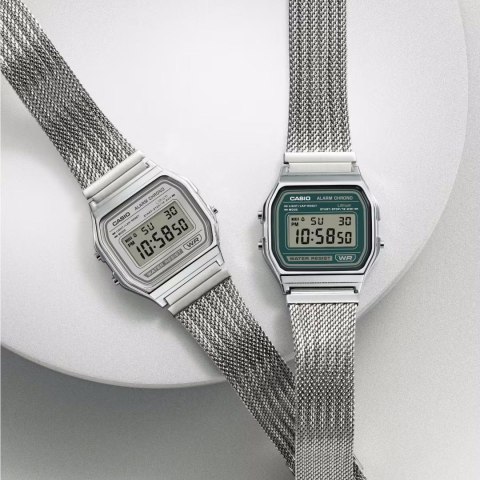 ZEGAREK MĘSKI CASIO A158WEM-7DF (zd093e) - KLASYKA + BOX