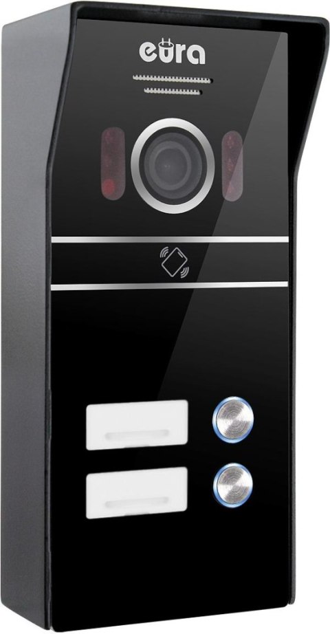 WIDEODOMOFN EURA VDP-80C5 2-rodzinny,czarny