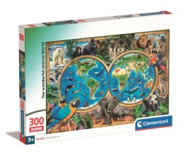 Puzzle Super 300el. Niezwykły Zwierzęcy Świat | Clementoni