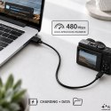 Qoltec Kabel USB A męski | micro USB B męski | 1m