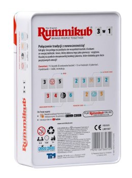 Rummikub - 3w1 Travel Tin, gra