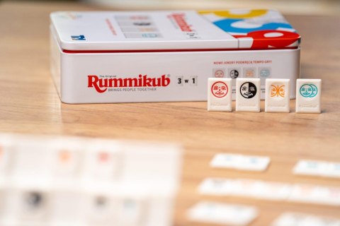 Rummikub - 3w1 Travel Tin, gra