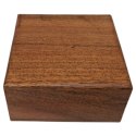Drewniane Pudełko Prezentowe Szkatułka z wypraską 8x8cm - CLEBBOX