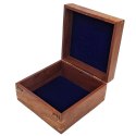 Duże Drewniane Pudełko Prezentowe 20x20x11cm - Elegancka Szkatułka z Wypraską - NSHBOX