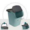 Pojemnik do segregacji 40L 32x16cm z pokrywą, eukaliptusowa zieleń/antracyt
