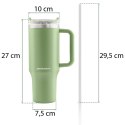 Termos próżniowy kubek z zestawem słomek 1180 ml Berdsen zielony