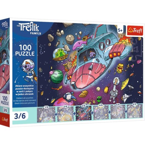 Trefl: Puzzle 100el. - Gonduś w rakiecie