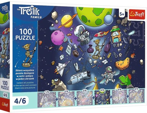 Trefl: Puzzle 100el. - Robobot w kosmosie