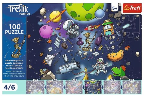 Trefl: Puzzle 100el. - Robobot w kosmosie